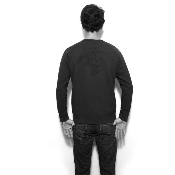 USA Terry Crewneck- Faded Black
