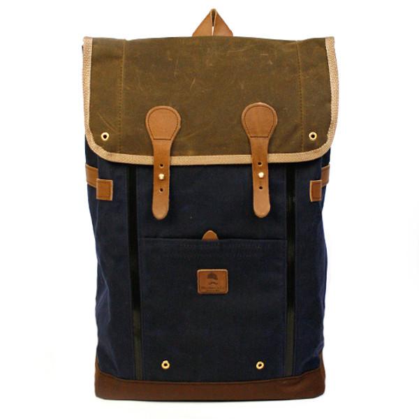 Babylon Backpack Navy / Brown